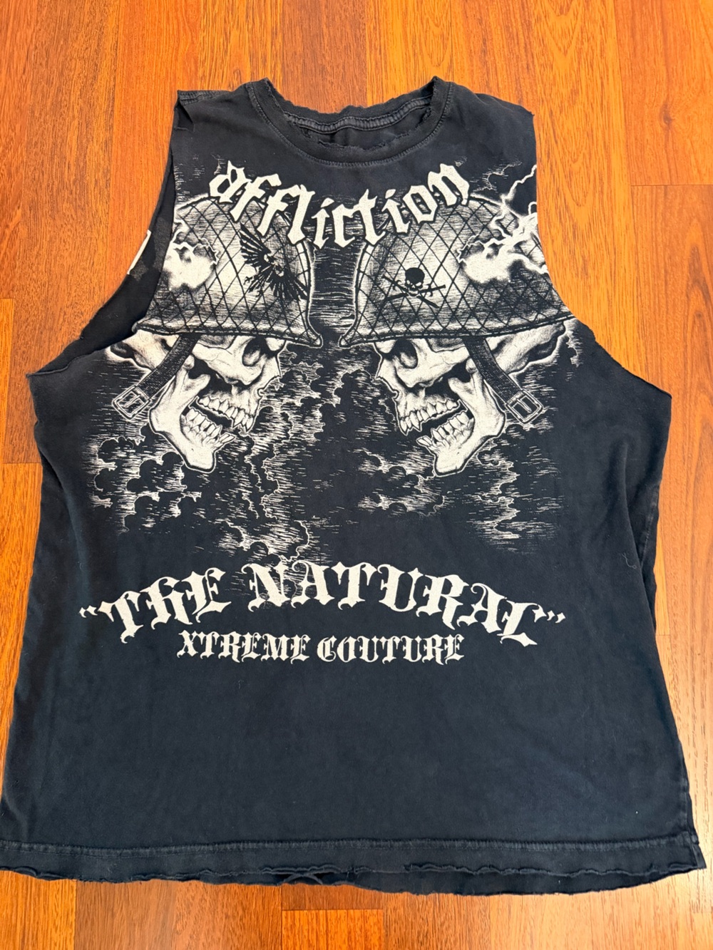 Men’s Affliction 'The Natural' Graphic Tank Top - Black Size Medium